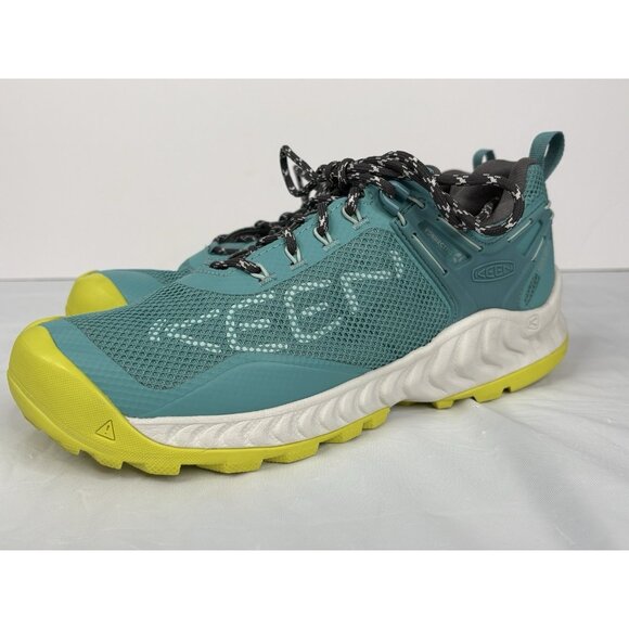 KEEN NXIS Evo Waterproof Hiking Shoes Women’s 8.5 Porcelain Green Outdoor - Picture 5 of 16